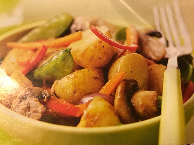 Hot jersey new potato stir fry